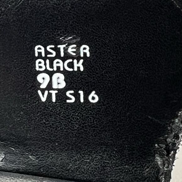 EARTH Womens 9B Flat Sandals Black Leather Comfort Casual Sling Back Ankle Strap - Picture 10 of 12